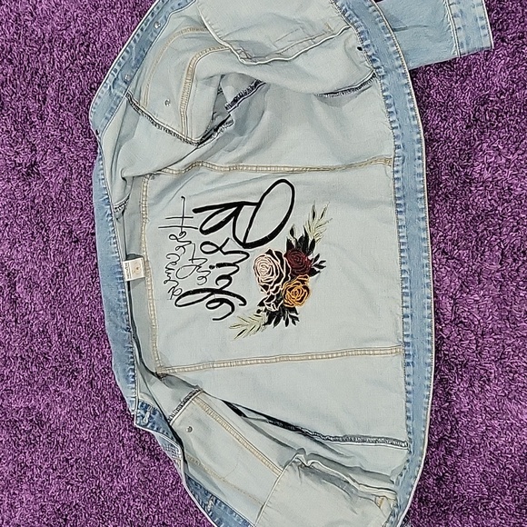 Here Comes the Bride Embroidered Jean Jacket - Picture 4 of 8